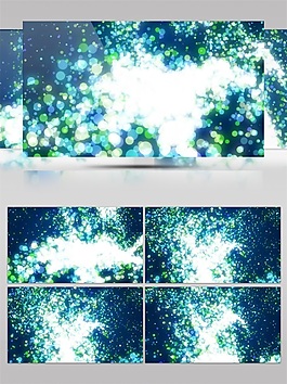 白色夢幻星空高清視頻素材