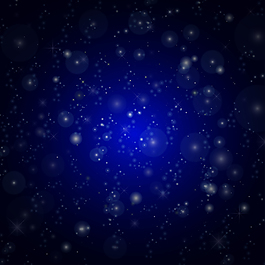 夢(mèng)幻藍(lán)色光暈矢量背景