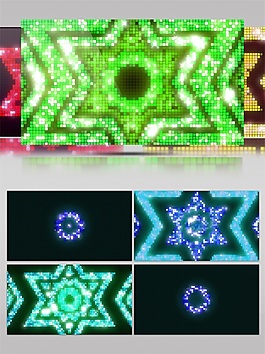 綠色動(dòng)感星光高清視頻素材