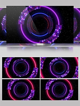 紫紅動(dòng)感音波高清視頻素材