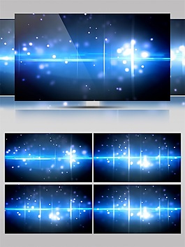 藍(lán)色星際光束高清視頻素材