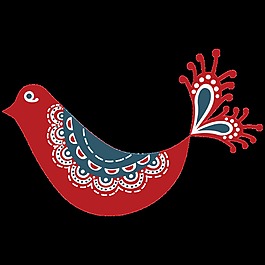 中國(guó)風(fēng)設(shè)計(jì)小鳥(niǎo)裝飾透明素材