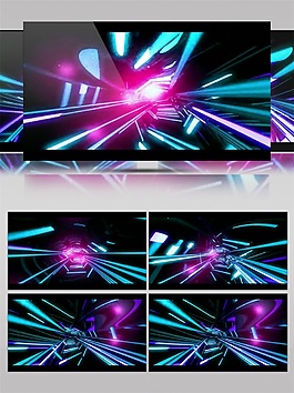 紫色星際光束視頻素材