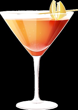 手繪夏季飲品透明飲料素材