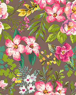 水彩時(shí)尚花朵插畫(huà)