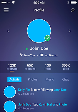 英文頁面提示啟動頁PSD模板