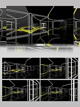 簡(jiǎn)約3D立體空間動(dòng)感視頻素材