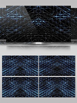 簡約科技模擬海浪紋理動感視頻素材