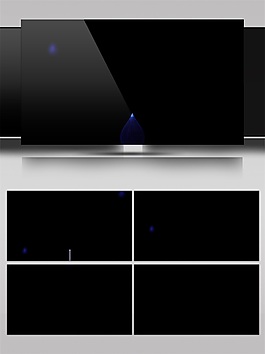 藍(lán)色星光舞臺(tái)高清視頻素材