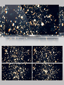 金色璀璨星空高清視頻素材
