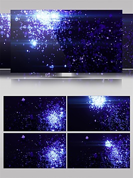 藍(lán)色夢幻星際高清視頻素材