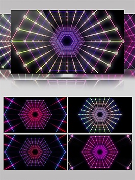 紫色星際舞臺(tái)高清視頻素材