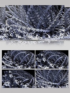 冰雪花蕊光束高清視頻素材