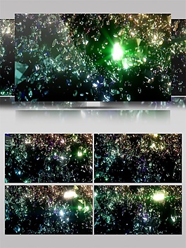 绿色璀璨宇宙高清视频素材