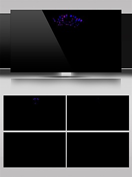 彩色宇宙飛碟高清視頻素材