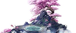 卡通動漫浪漫場景png元素
