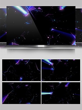 宇宙貫穿光束高清視頻素材