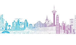 卡通現(xiàn)代城市建筑png元素