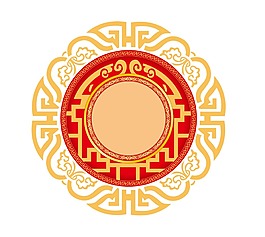 中國風(fēng)裝飾貼畫png元素