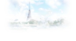 卡通雾中景点png元素