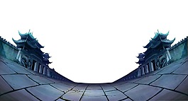 卡通動漫場景png元素
