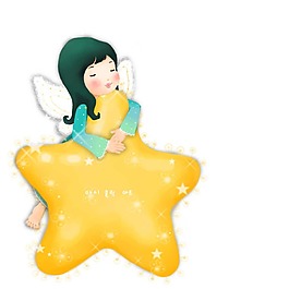 卡通梦幻少女png元素