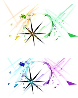 創(chuàng)意幾何星光裝飾png元素