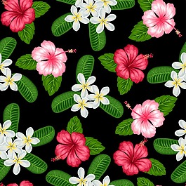時(shí)尚清新花朵插畫(huà)