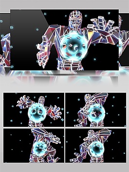 星際科幻水晶高清視頻素材