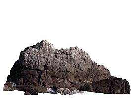 莊重巖石山崖PNG元素