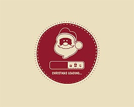 簡(jiǎn)約設(shè)計(jì)圣誕老人背景圣誕矢量素材