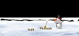 卡通冬天雪人裝飾素材
