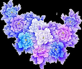精美花束透明裝飾素材