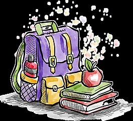 创意手绘图透明装饰素材
