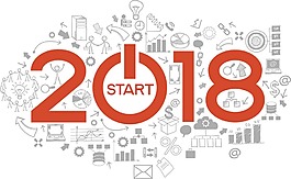 創(chuàng)意卡通2018png元素