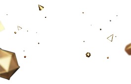 卡通金黃色裝飾物png元素