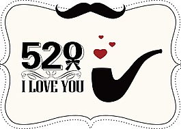 清新卡通標簽png元素