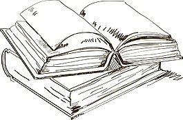 卡通手繪書籍png元素