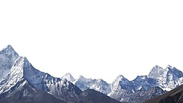 雪山实景背景png元素