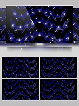 蓝色迷幻星际视频素材
