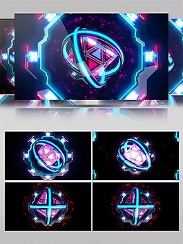 蓝光环绕星球视频素材