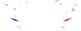 创意炫彩几何图形漂浮边框元素