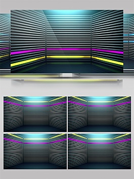 紫色方塊光束視頻素材