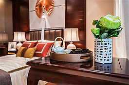 簡約臥室書桌裝修效果圖