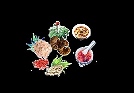 手繪卡通臘八粥裝飾素材