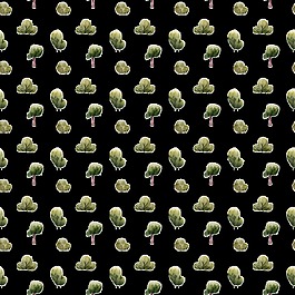 手繪卡通小樹背景圖PNG透明素材