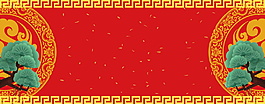 精美狗年新春海報(bào)背景設(shè)計(jì)