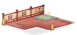 中國風(fēng)卡通游戲房屋場景png元素