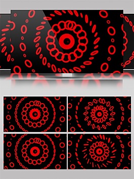 紅色光環(huán)光束視頻素材
