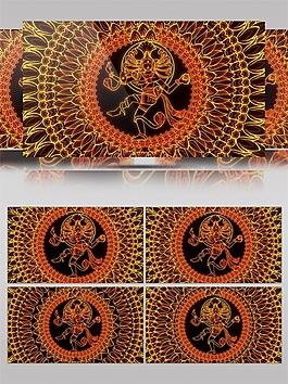 金色太陽神光束視頻素材